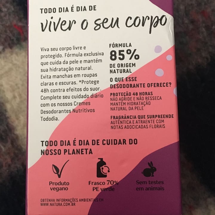 photo of Natura Desodorante antitranspirante roll on ciruela y flor de vainilla shared by @orne on  02 Jun 2022 - review