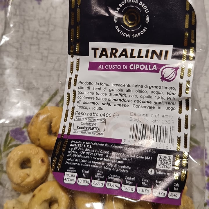 photo of La bottega degli antichi sapori Tarallini alla cipolla shared by @martirozo on  01 Oct 2022 - review
