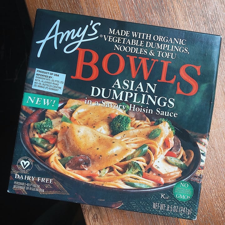 photo of Amy’s Amy’s Bowls - Asian Dumplings in Savory Hoisin Sauce shared by @sazzie on  04 Apr 2020 - review