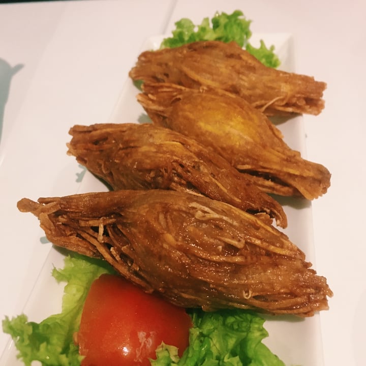 photo of Minf Houze Vegan Cafe Fried Pumpkin Cone shared by @scynsa on  23 Dec 2020 - review