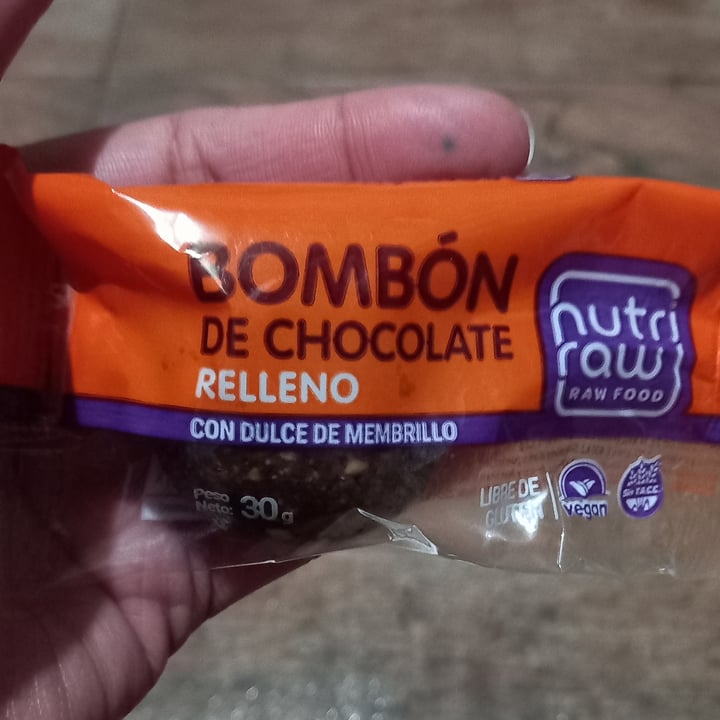 review photo of Nutri Raw Bombón De Chocolate Relleno De Membrillo shared by @lulitalaveganita on 31 Jul 2021 - review