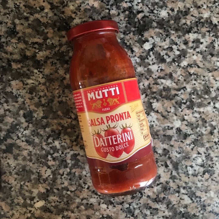 photo of Mutti Salsa pronta datterini gusto dolce shared by @glottaveg93 on  05 Sep 2021 - review