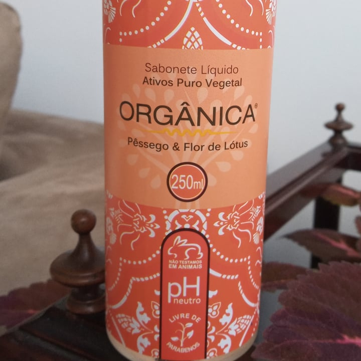 review photo of Orgânica sabonete líquido pêssego & flor de lótus shared by @luluca on 15 Jun 2022 - review