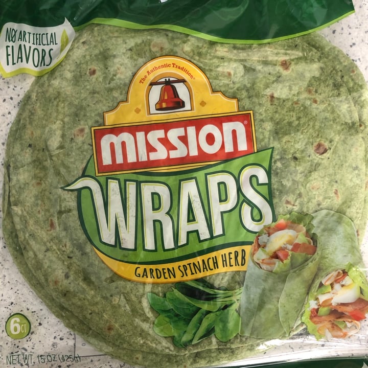 photo of Mission Foods Mission Wraps Garden Spinach Herb shared by @clarendiee on  27 Sep 2020 - review