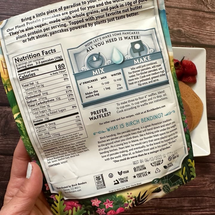 photo of Birch Benders Plant Protein Pancake Mix shared by @berryveganplanet on  27 Nov 2022 - review