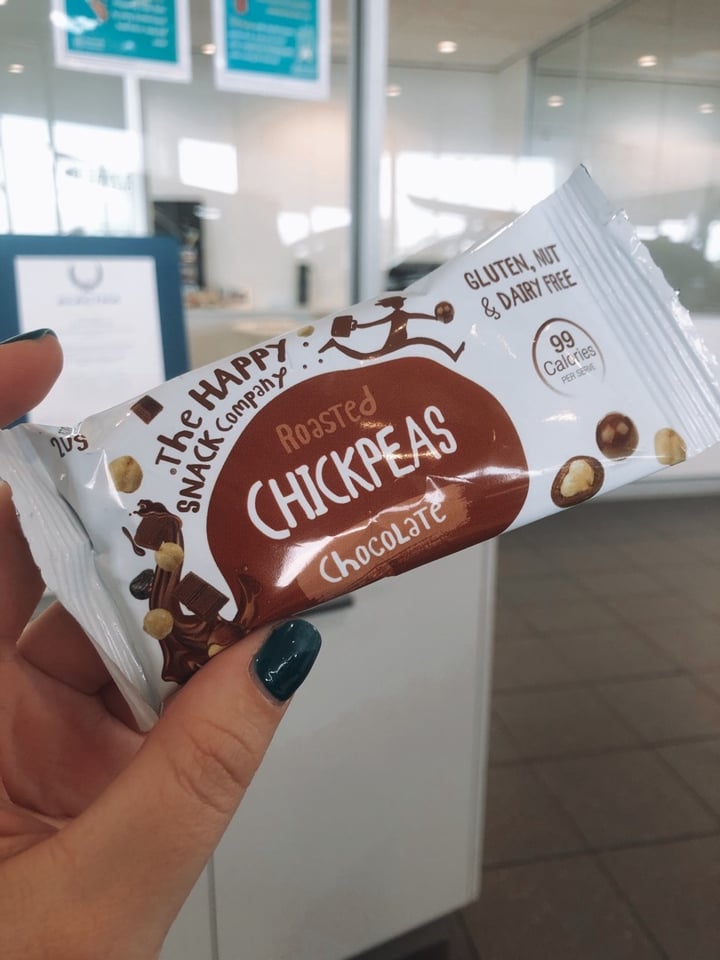 photo of The Happy Snack Company Roasted Chickpeas Chocolate (dairy, gluten, but free) shared by @jadeollivier on  17 Mar 2020 - review