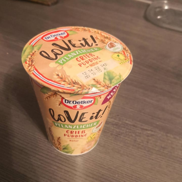 photo of Dr. Oetker Love It! Pflanzlicher Grießpudding - Natur- shared by @blondi93 on  06 Apr 2022 - review