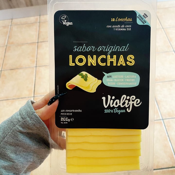 photo of Violife Lonchas Sabor Original shared by @crisveganqueen on  10 Dec 2020 - review