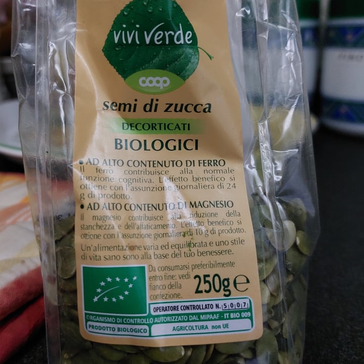 review photo of Vivi Verde Coop Semi di zucca biologici shared by @mariaq on 01 May 2022 - review