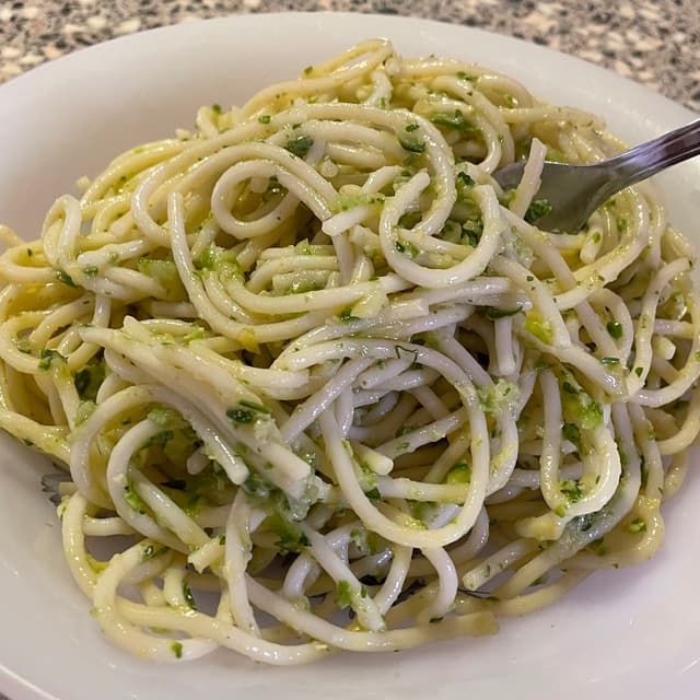 Photo of the dish “Spaghetti Alle Zucchine E Menta”