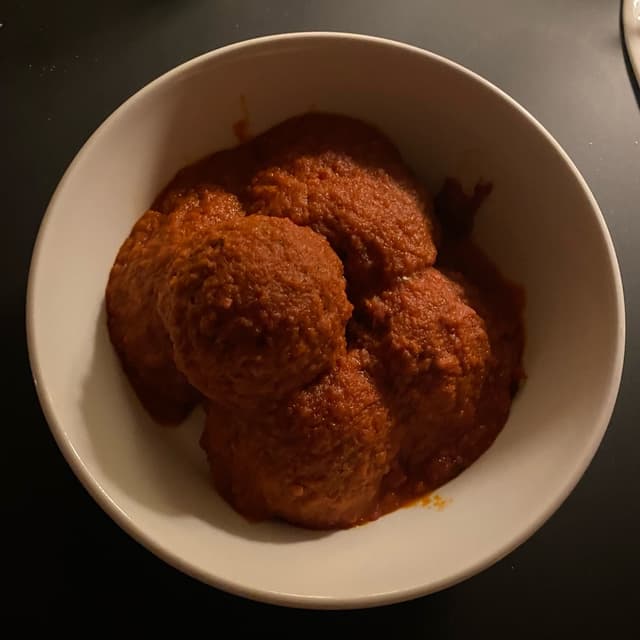 Foto del piatto “Le Polpette al sugo”