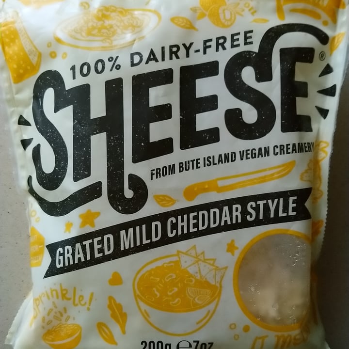 photo of Sheese Grated Mature Cheddar Style shared by @veg-ana on  02 Nov 2021 - review
