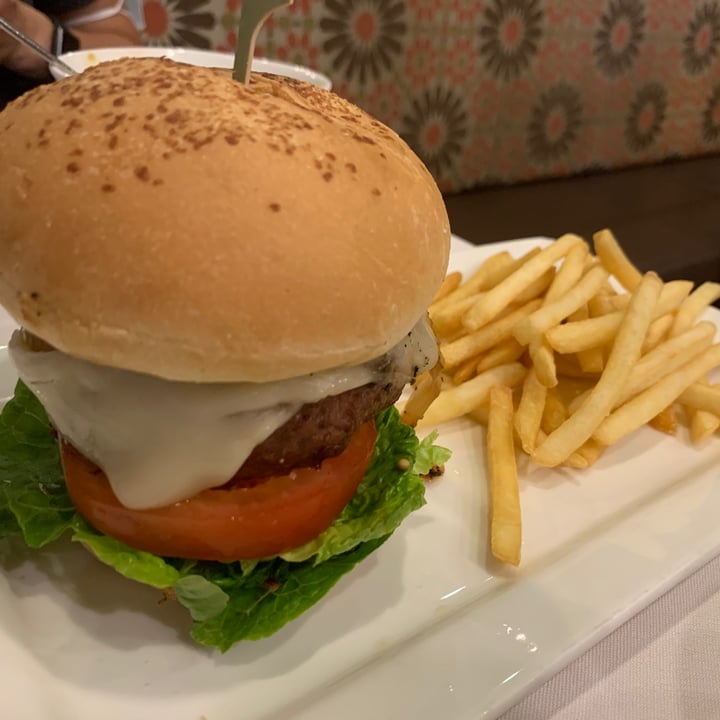 photo of Original Sin Mediterranean Restaurant O.S Burger (Beyond Burger patty) shared by @ambermoosa on  19 Nov 2020 - review