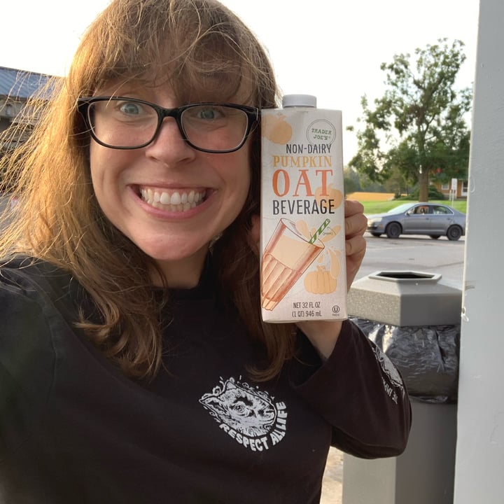 photo of Trader Joe's Pumpkin oat beverage shared by @allhess on  12 Oct 2021 - review