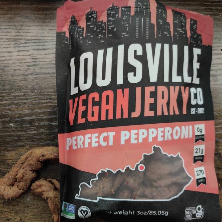review photo of Louisville Vegan Jerky Co. Enid’s Perfect Pepperoni shared by @misscherise on 17 May 2021 - review