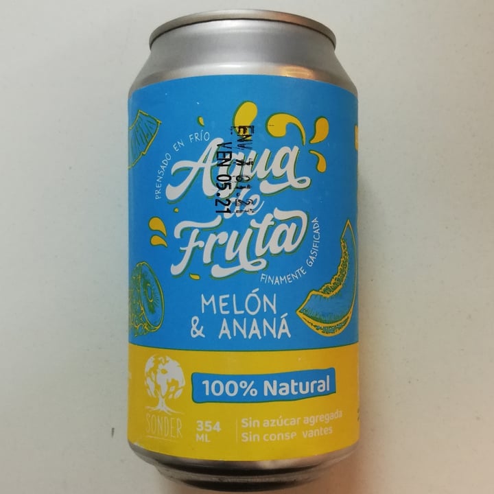 photo of Sonder Agua De Fruta Melón & Ananá shared by @agostinamarconi on  05 Feb 2021 - review