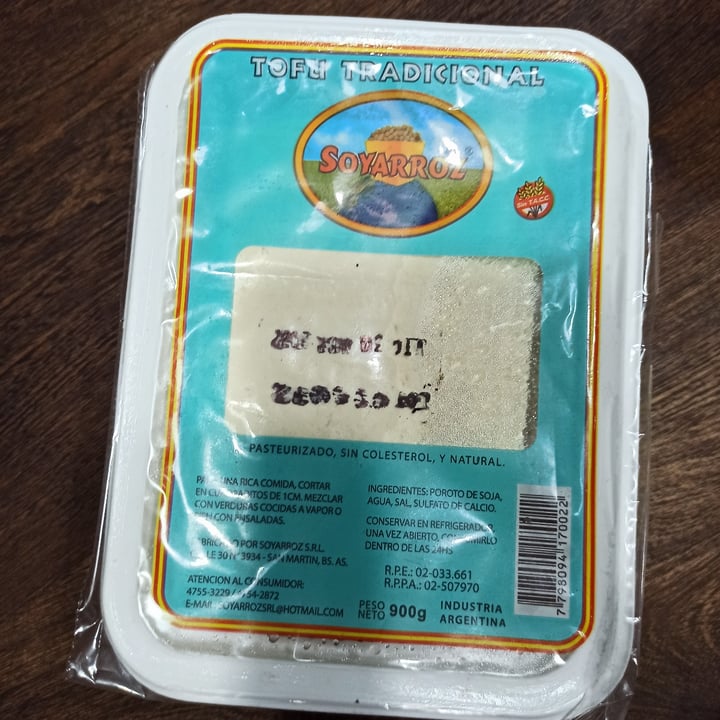 photo of Soyarroz Tofu Tradicional shared by @vintognuk3 on  18 Apr 2022 - review