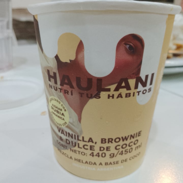 photo of Haulani Helado Vainilla, Brownie y Dulce de coco shared by @antiespecistaszs on  12 Jan 2022 - review