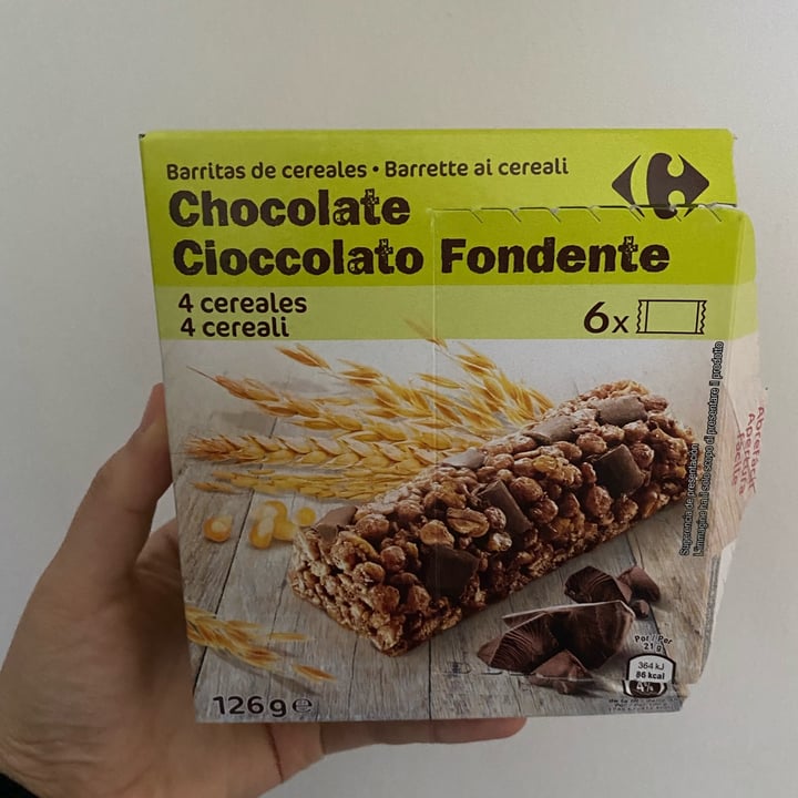 photo of Carrefour Barrette al cioccolato fondente shared by @ladispensadicilla on  09 Mar 2022 - review