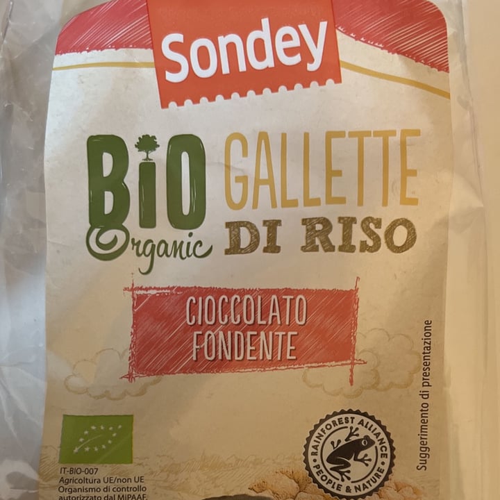 photo of Sondey Bio gallette di riso con cioccolato fondente shared by @sarowsky on  20 Oct 2022 - review
