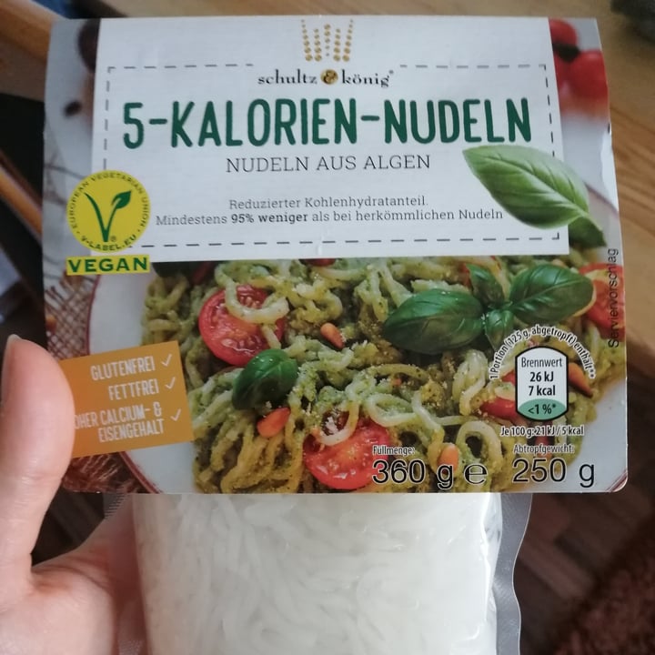 photo of Schultz & König 5 Kalorien Nudeln Algennudeln shared by @friesi on  15 Aug 2021 - review