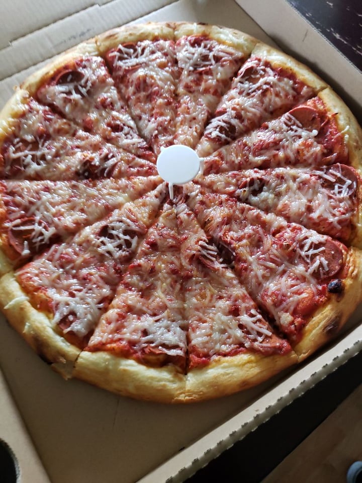 photo of Vegan Pizza Vegan pizza! Vegan cheesecake, vegan chocolate cake, vegan calzone shared by @violetfrankenstein on  12 Jun 2019 - review