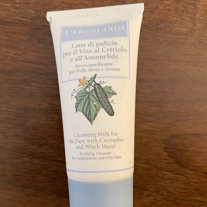 review photo of L’Erbolario Latte Di Pulizia Per Il Viso Al Cetriolo E All'amamelide shared by @alenebula on 30 Jun 2022 - review
