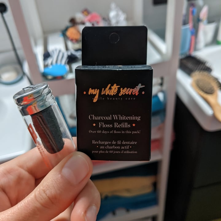 photo of My White secret Charcoal Whitening Floss Refill shared by @vgntraveler on  25 Dec 2020 - review