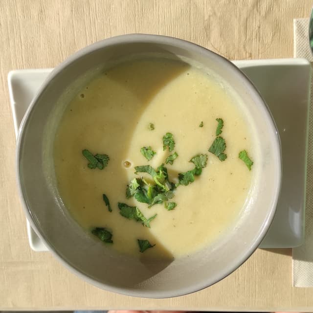 Photo of the dish “Crema deliciosa de crema amb xirivia”