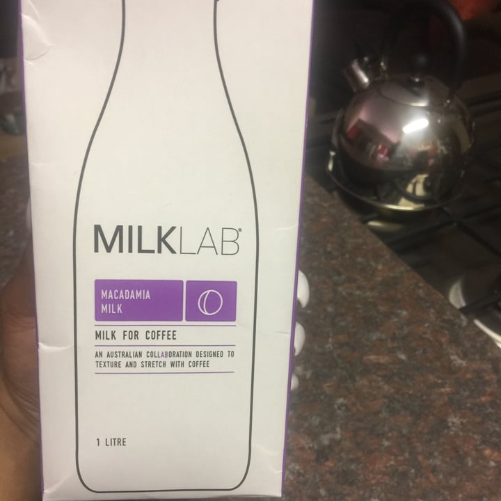 photo of MILKLAB Macadamia milk shared by @thammyj on  03 Oct 2020 - review