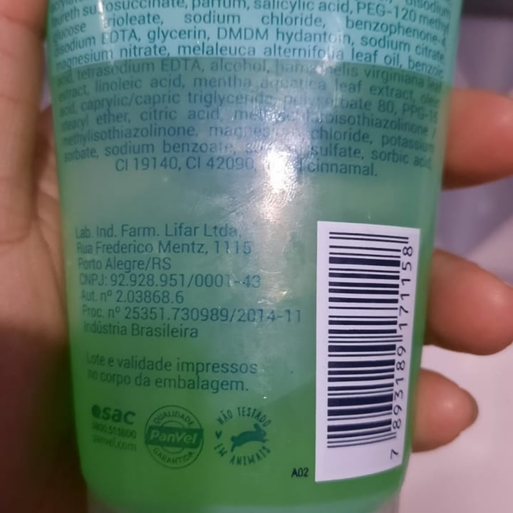 photo of Panvel Gel de limpeza facial shared by @aline4876 on  09 May 2022 - review