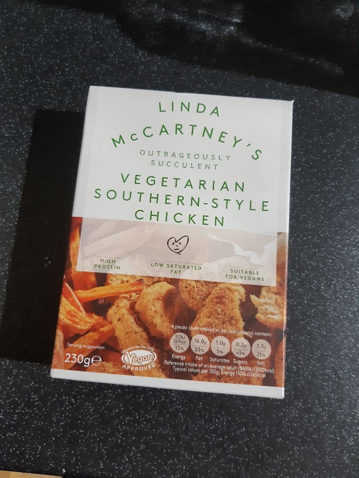 photo of Linda McCartney's Vegetarian Southern-Style Chicken shared by @flobadob on  21 Mar 2020 - review