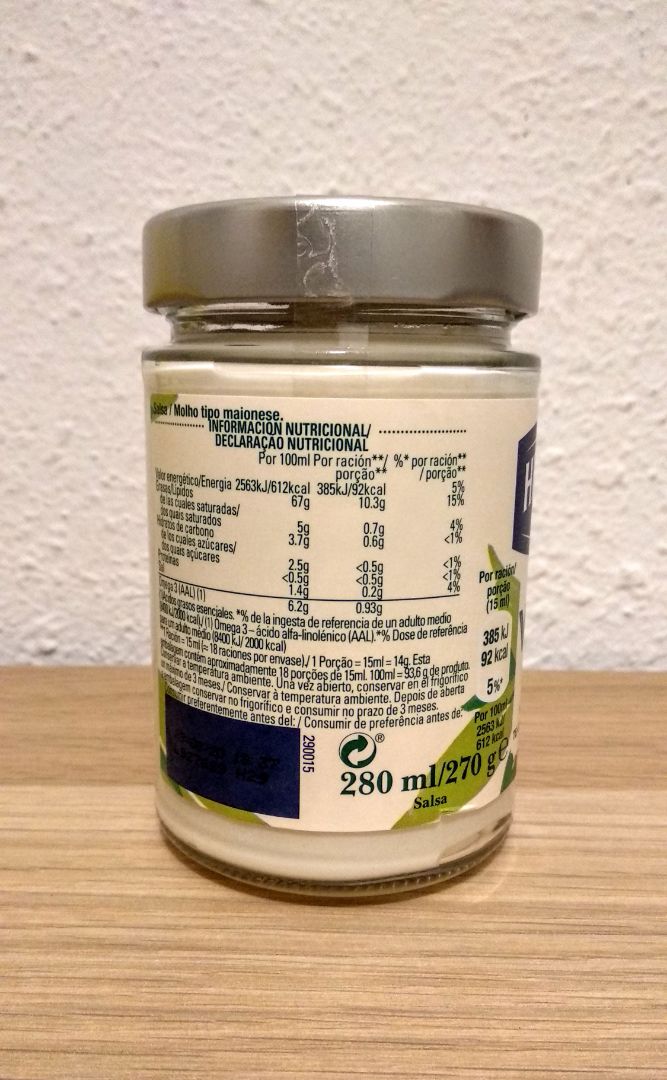 review photo of Hellmann’s Hellman’s Vegan Mayonnaise shared by @dolche on 11 Dec 2019 - review