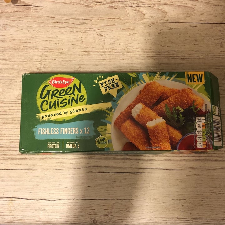 photo of BirdsEye Green cuisine fishless fingers shared by @vegangames on  29 Jan 2022 - review