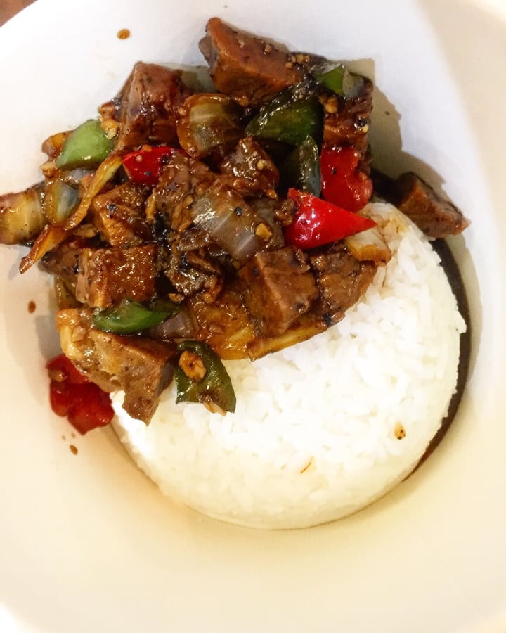 review photo of Sabda Vegie Foods (Delivery Only) Rice And Black Pepper Vegan Meat shared by @vegunized on 26 Jan 2020 - review