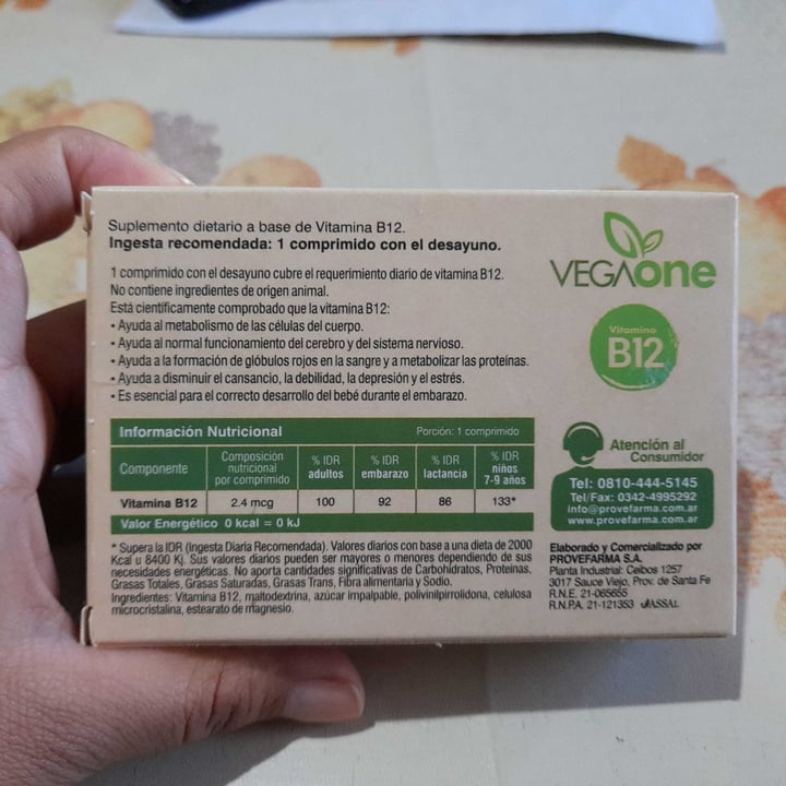 review photo of Vegaone Vitamina b12 shared by @analiabalbi on 08 May 2022 - review