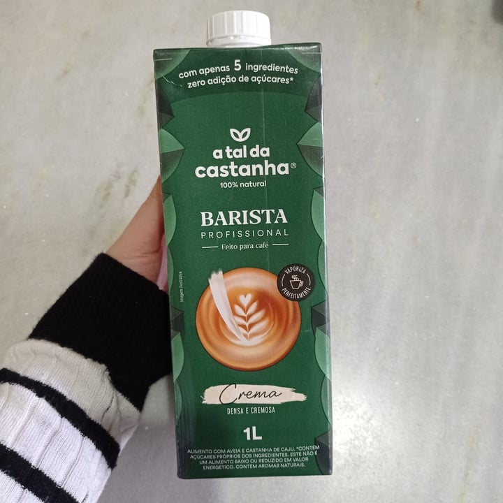 review photo of A Tal da Castanha Leite da Castanha Barista shared by @marizampronha on 31 Jul 2021 - review