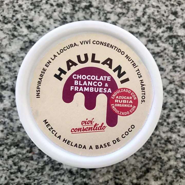 photo of Haulani Helado de Chocolate Blanco y Frambuesas shared by @alegibert on  26 Jul 2021 - review