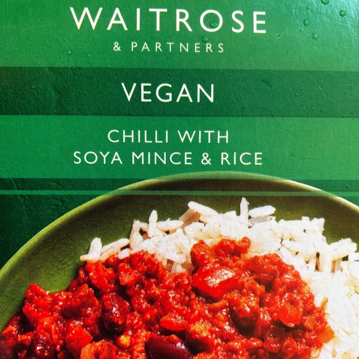 photo of Waitrose Chilli With Soya Mince And Rice shared by @aliciavev on  25 Oct 2020 - review