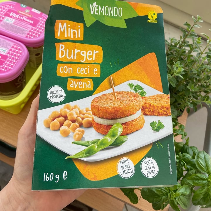review photo of Vemondo Mini Burger con Ceci e Avena shared by @elliemme on 01 Apr 2022 - review
