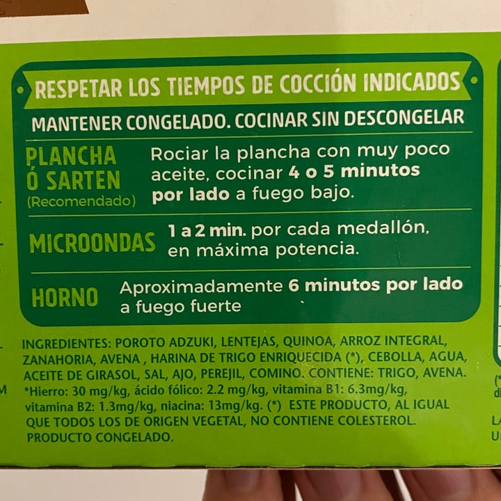 review photo of Vegetalex Medallones de Legumbres y Quinoa shared by @polaina on 15 May 2021 - review