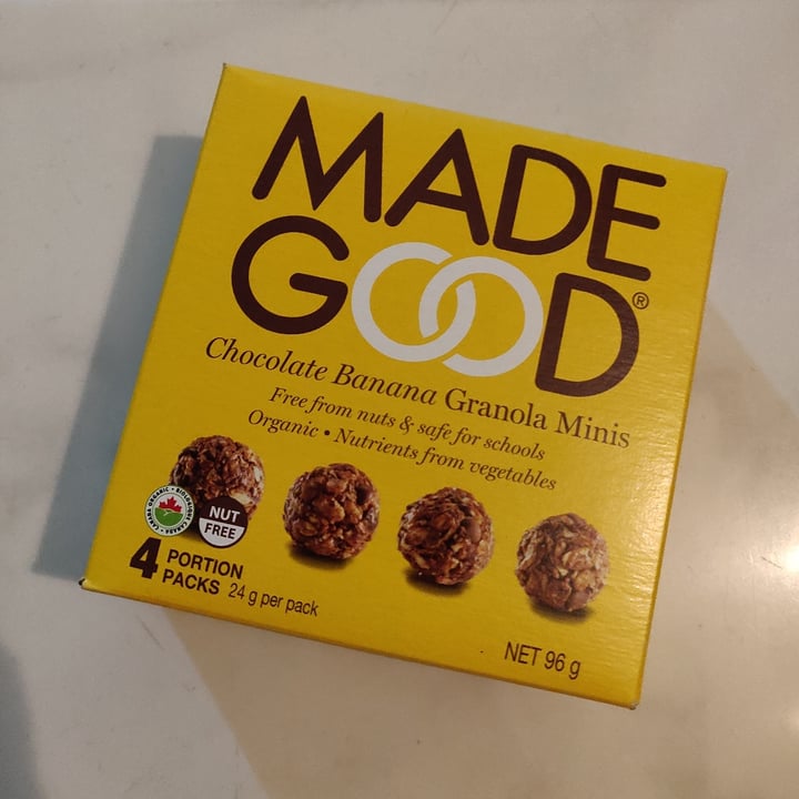 photo of Made Good Chocolate Banana Granola Minis shared by @qianyu on  14 Nov 2020 - review