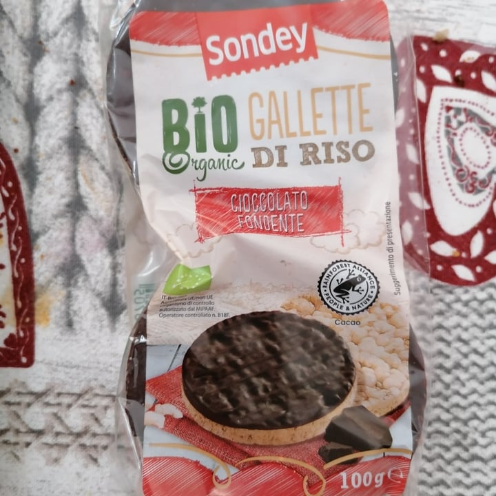 review photo of Sondey Bio gallette di riso con cioccolato fondente shared by @ericaabillion95 on 04 Jun 2022 - review
