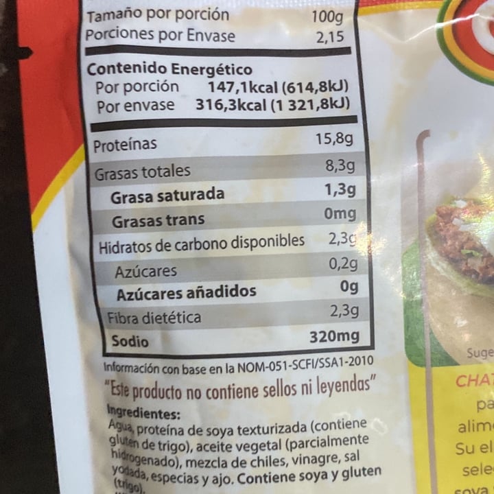 review photo of La Chata Chilorio de soya shared by @anaavaal on 22 Apr 2022 - review