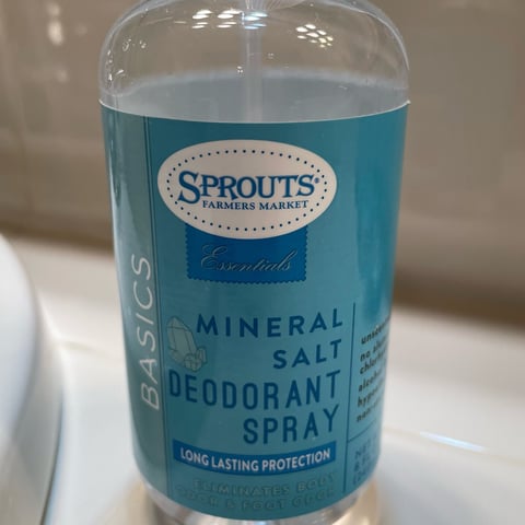 Sprouts Farmers Market Mineral Salt Deodorant Spray Reviews | abillion