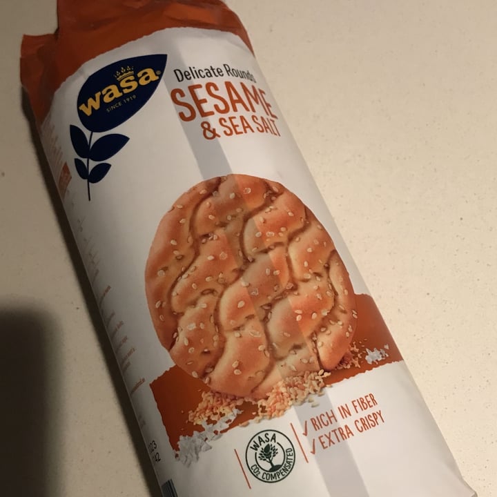 photo of Wasa Delicate rounds sesame e sea salt shared by @saradiv on  26 Nov 2022 - review