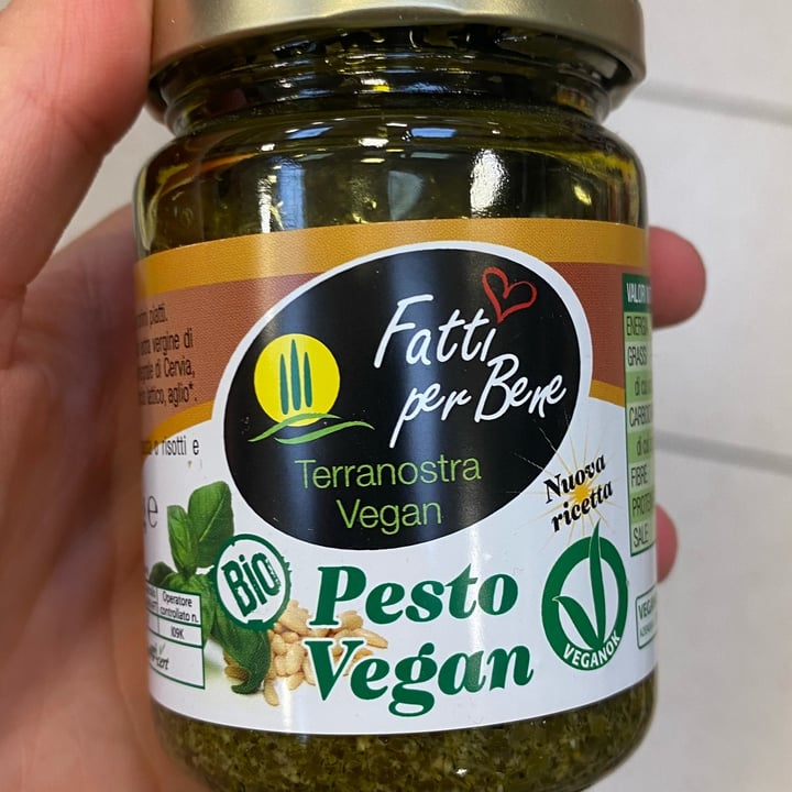 photo of Fatti per bene terranostra vegan pesto shared by @daani on  11 Jun 2022 - review