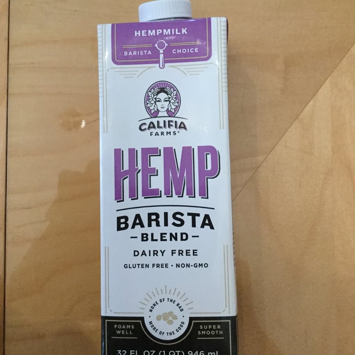 photo of Califia Farms Hemp barista blend shared by @janetisvegan on  06 Mar 2021 - review