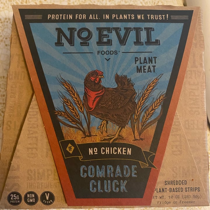photo of No Evil Foods No Chicken Comrade Cluck shared by @knorthway on  08 Dec 2021 - review