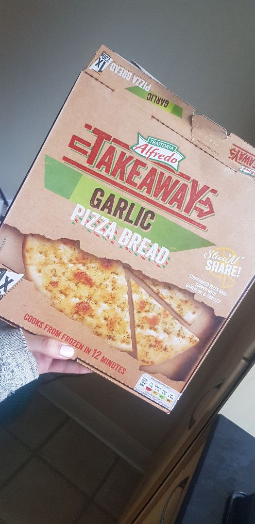 review photo of Trattoria Alfredo Garlic Pizza Bread shared by @ashleighcoles on 02 Mar 2020 - review